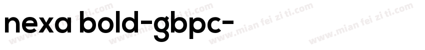 nexa bold-gbpc字体转换